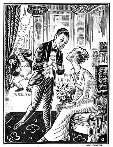 Father came in and took one look and said: "Not for Mine! I won't stand for any Puss Willow being grafted on to our Family Tree"